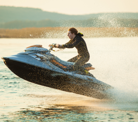 man-rides-hydrocycle 2